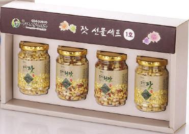 25927 잣선물세트 1 호 49,000 원 포천농림 / 황잣 140g 2, 실백 140g 2