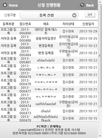 온라인등록시스템의개선과디지털아카이빙 2011 년부터일반저작물과프로그램저작물등록시스템을통합하여 통합저작권등록시스템 을구축ㆍ운영하고있으며, 등록민원인의이용불편을최소화하기위해노력하고있다.