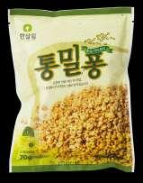 www.hansalim.or.kr 과자한과 통밀퐁산골농장택 70g 1,200 원 우리땅에서자란이분도통밀에유기재배한멥쌀로만든쌀조청을넣어만들었습니다. 우유나두유등을더해식사대용으로도드셔도좋습니다.