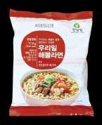 www.hansalim.or.kr 면 만두피자 우리밀해물라면 새롬식품택 114g(1봉 ) 1,400 원 1상자 (20봉) 27,000 원 해물의시원한국물맛과쫄깃한면발의조화가일품입니다. 해물본연의맛을내기위해해물가루를듬뿍넣었습니다.