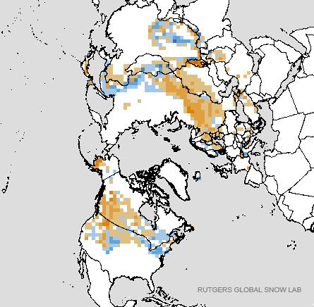 최근의경우, 러시아일부지역과캐나다남동부에서적은상태임 (b) 4 월 17 일 ~23 일동안의동아시아강수량은황사발원지인몽골 ~ 내몽골지역에서매우적었음 눈덮임자료 :