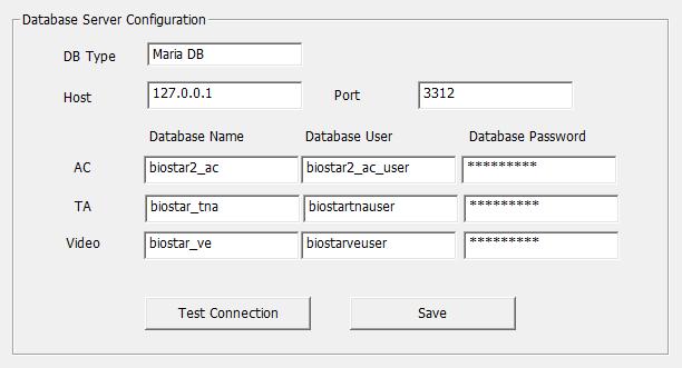 로그인 BioStar 2 데이터베이스변경 BioStar 2 의데이터베이스를변경할수있습니다. 1 시작 > 모든프로그램 > BioStar 2 > BioStar Setting 을클릭하십시오. 2 모든서비스의 Stop 버튼을클릭하십시오.