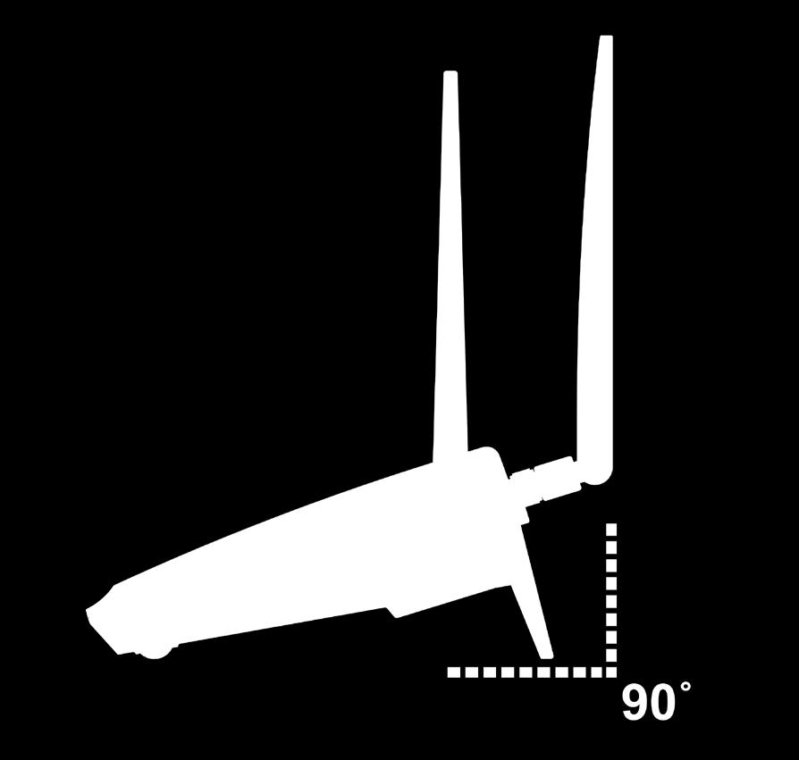 최적의 Wi-Fi 성능을위해서는표면에서 90