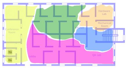 그림 23 Spatial Agility Density Agility 기술은서로다른채널호핑패턴을같은공간내의네트워크를구성하는노드들이공유하게하므로써동일패턴을갖는노드의수를낮추어간섭신호의영향을줄이고자하는방식이다.