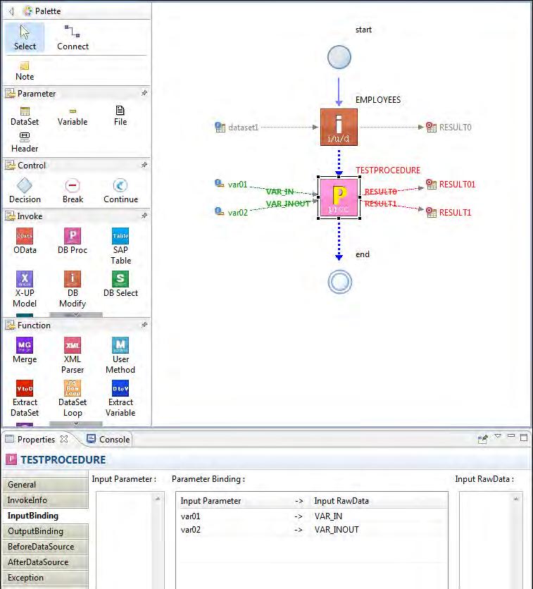 기존로직재사용 DBMS Click, Drag