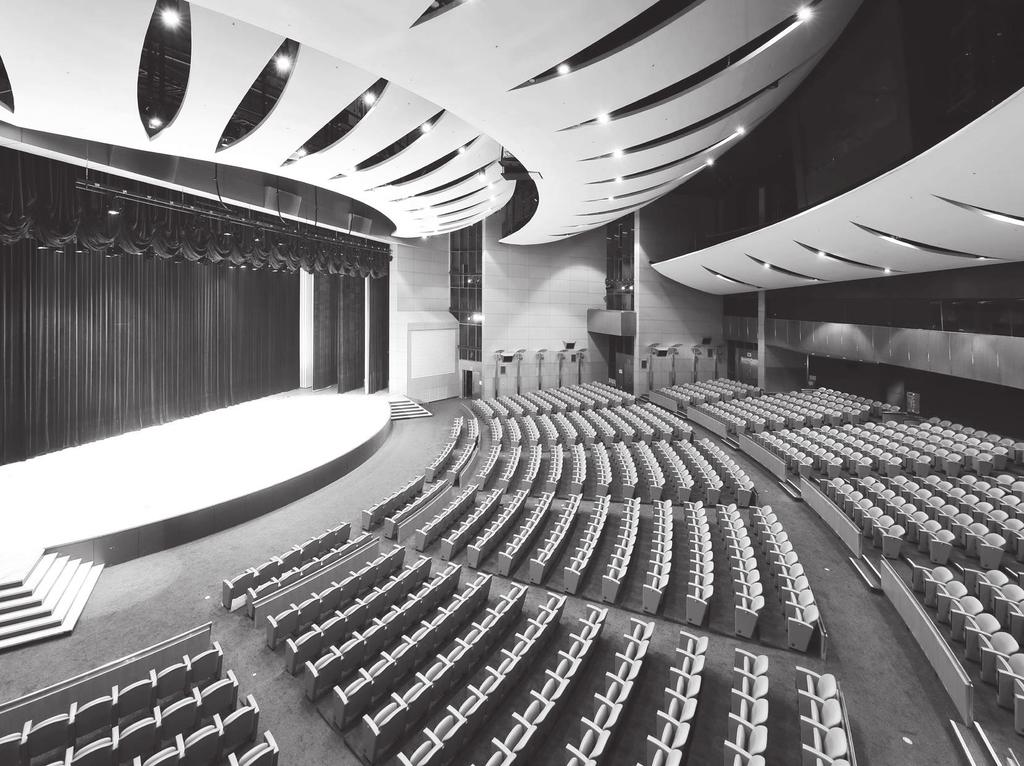 10mx7.5m 20mx1.5m 프리펑션 AUDITORIUM 로비 오디토리움은 총 1,080석을 보유한 코엑스 최대 규모의 극장식 회의시설입니다.