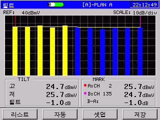 BER 측정가능 MER / Pre & Post BER 측정 MER & BER 통계그래프측정, 닥시스 (DOCSIS) 측정 ( CMTS까지 TX레벨측정 ) 인터넷접속테스트 (URL 입력가능 ), 상.