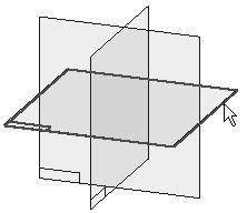 부록 L 작업 : 가공파트모델링 평면단계를위해표시된참조평면을선택합니다.