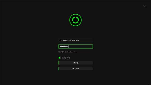 로그인하기이미 Razer Synapse 계정이있는경우에는다음과같이 Razer Cortex 에직접로그인합니다. 1 단계시작메뉴에서 Razer Cortex 를실행합니다.