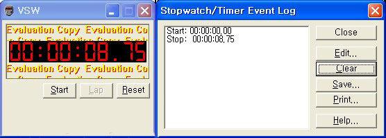 Stopwatch 상) 과그시간에해당하는 Praat 의파형에서묵음구간 (silent interval) 을확인하였다.