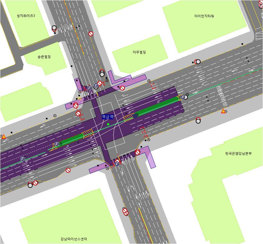교차로기하구조및현시 분석대상교차로 현황 교차로 :