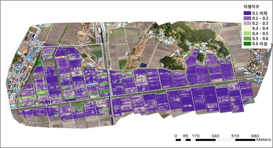 스마트농정 재해평가및작황추정을위한들녘단위생육정보수집 평가