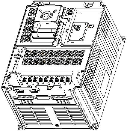 제 2 장설치및배선 파워단자결선도 (0.4 ~ 7.5kW) 3상교류입력 ( 입력정격전압 ) DB 저항 R S T B1 B2 상용전원입력단자 DB 저항접속단자 R S B1 B2 U V 전동기 U V W 전동기접속단자 T G W G G 접지단자 * 단상제품의교류입력은 R, T 상입력 (0.4~1.5KW) 파워단자결선도 (11.