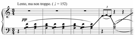 20 세기음악에나타난대위의양상들 (Ⅲ) 257 2.2.1. 마주르카 op.17, no.4 a단조마주르카 op.17, no.4는서주인동시에후주로등장하는마디 1-4가매우특징적인역할을하는곡이다.