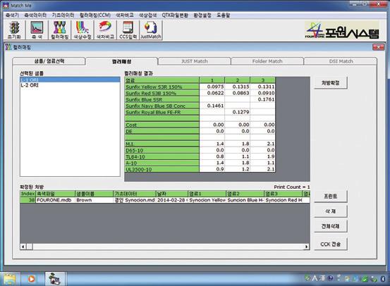 Match Me 컴퓨터 컬러매칭 시스템