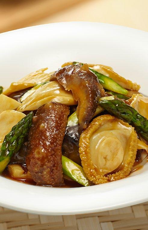 Oyster Sauce 小 (Small)50,000 / 大 (Big)75,000 604 홍소해삼红烧蚝皇海参 Braised Sea