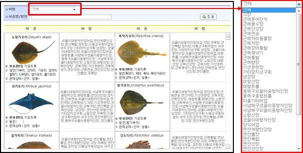 5) 어구어법 ( 해면어업 ) 및어종별내검 -