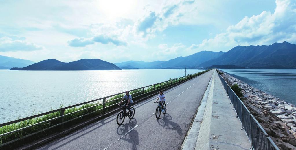 내츄럴 원더랜드 CYCLING PATH 샤틴에서 타이메이툭 SHA TIN TO TAI MEI TUK 교통 정체가 없는 자전거 도로가 있는 샤틴은