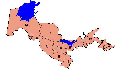 우즈베키스탄행정주체의인구및노동구조비교분석 [ 표 1] 우즈베키스탄정보 구분 내용 구분 내용 수도 타슈켄트 (Ташкент) 영토 448.97천km2 인구수 (2015.1.1) 31022.5천명 인구밀도 69.