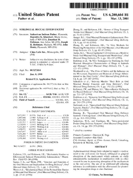 Ⅳ. 지재권이슈판례 나. 사실관계 Fact Finding 소송의발단및원인관계 ㅇ설하구강발포정의약학적인복용형태에대한특허의특허 / 실시권자로서펜토라 ( Fentora ) 라는상표를사용하여암환자들의진통제를판매하는원고들 Cephalon Inc. 과 CIMA Labs, Inc.