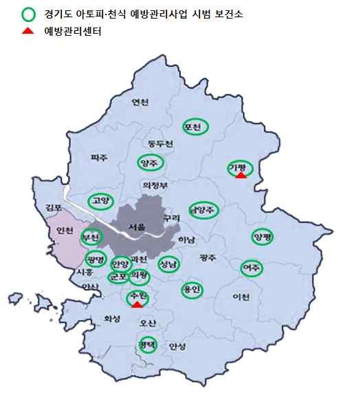 진료환자가전체의 51% 를차지하고있으며, 특히경기도는수도권의질환자의잠재적수요를바탕으로우수한자연환경을갖추고교통망이발달하여접근성이뛰어남.