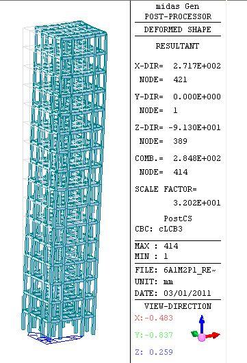 6) 층간변위검토 ( 허용층간변위 : 0.015h) 15 10 X 방향층간변위비 Y 방향층간변위비 0.015h(mm) Wx = 0.0015h < 0.015 O.K Wy = 0.0015h < 0.015 O.K 5 0 0 0.