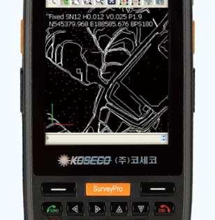 SurveyPro GNSS 컨트롤러소프트웨어 그림 4 좌우측검은색상단키 v