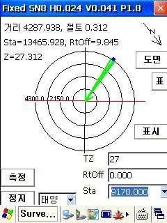 v 만약 esc 파일없이좌표값만취득해도된다면, 굳이도로파일 rod 를만들지말고캐드에서도로선형에각스테이션마다라인을작성해서 dwg 파일로만들고컨트롤러로옮긴다. 옮긴도면을열고 설정 측정옵션설정 에서모드를 입력창 Ⅱ 로설정해서실시간현재위치가그라인상에있을때변곡점을취득하면된다. 이때는일반단축키측정으로한다.