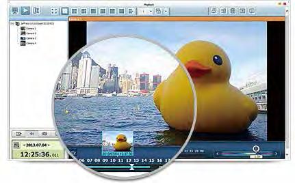 QNAP 에의해개발된 Watermark Proof 유틸리티에는정확한녹화날짜와시간, 카메라이름및 Turbo NAS 모델이름이표시되므로내보낸비디오나스냅샷의신뢰성을검증할수있습니다. 이유틸리티는관련수사나법정에서증거로채택할수있다는점에서매우유용합니다.