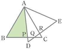 161. 오른쪽그림은정삼각형 ABC 의변 BC 의연장선위에점 D 를잡고, AD 를한변으로하는정삼각형 AED 를그린것이다. DB cm, BC cm 일때, EB 의길이 164. 오른쪽그림에서점 M은선분 AB의중점이고 AP AM 이다. AP cm 일때, AB 의길이를구하여라. 267) 를구하여라. 264) 165. 오른쪽그림에서 의 162.