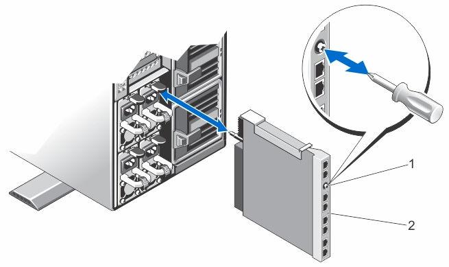 I/O 모듈 I/O 모듈분리 주의 : 대부분의컴퓨터관련수리는인증받은서비스기술자가수행해야합니다. 문제해결이나간단한수리에한해제품문서에승인된대로또는온라인 / 전화서비스및지원팀이안내하는대로사용자가직접처리할수있습니다. Dell 의승인을받지않은서비스작업으로인한손상에대해서는보상을받을수없습니다. 제품과함께제공된안전지침을읽고따르십시오. 1.