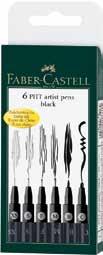 Pitt Artist Pen set PITT 아티스트펜파인라이너세트 제품번호품명소비자가 16 71 37 PITT 아티스트펜 8입, 블랙 (XS, S, F, M, B, SC, SB, 1.