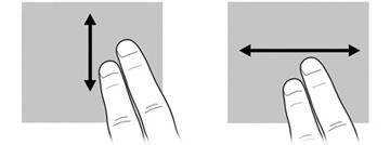끌기 화면에있는항목을손가락으로누른다음손가락을이용하여항목을새위치로옮깁니다. 이동작을사용하여문서를천천히스크롤할수도있습니다.