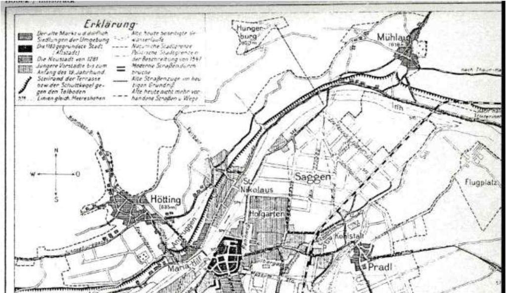 제 2 단계 (1919-1933) : Hans Bobeck Innsbruck 의도시형태연구 (Innsbruck : eine