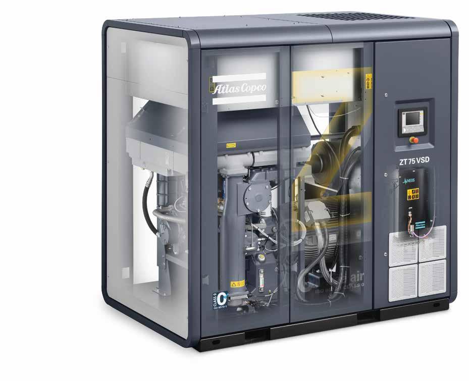 OIL FREE SCREW AIR COOLED COMPRESSOR ZT -90 &