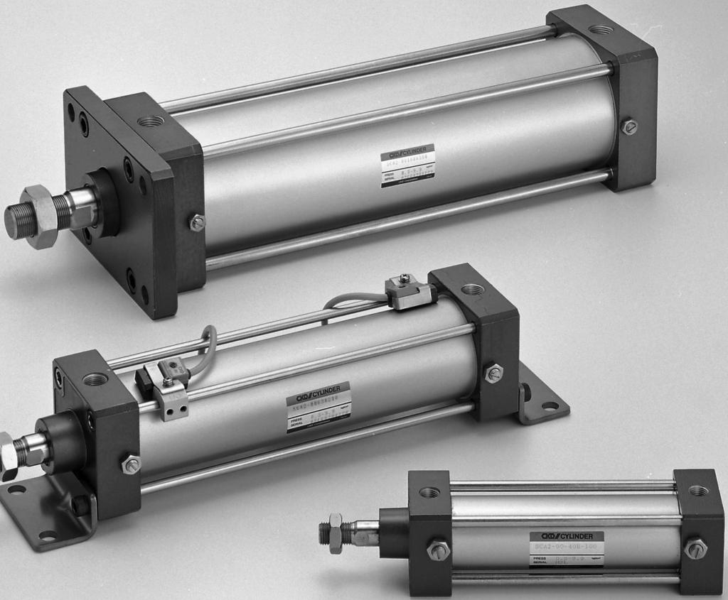 셀렉스 실린더 일반형 φ40ㆍφ50ㆍφ63ㆍφ80ㆍφ100 개요 일반 실린더 중 중구경(φ40~φ100) 으로 양엔드 커버를 타이로드로 고정 한 시리즈입니다. 풍부한 상품 구성. 일반형 실린더 중에 신뢰성 No.1인 실린더입니다.