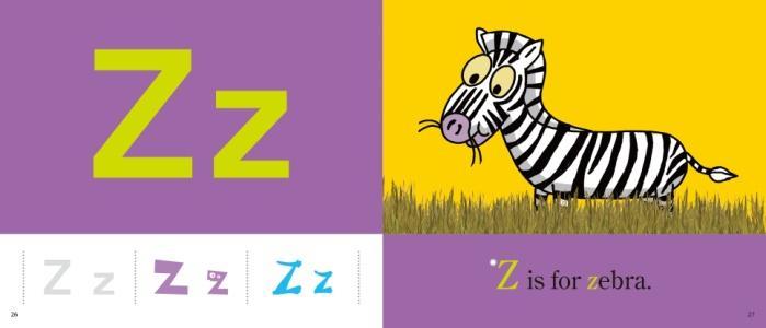 What sound does letter Z make? Z says C: [z]. T: Right. [z], [z], Z. What is it? C: Zebra. T: Great!