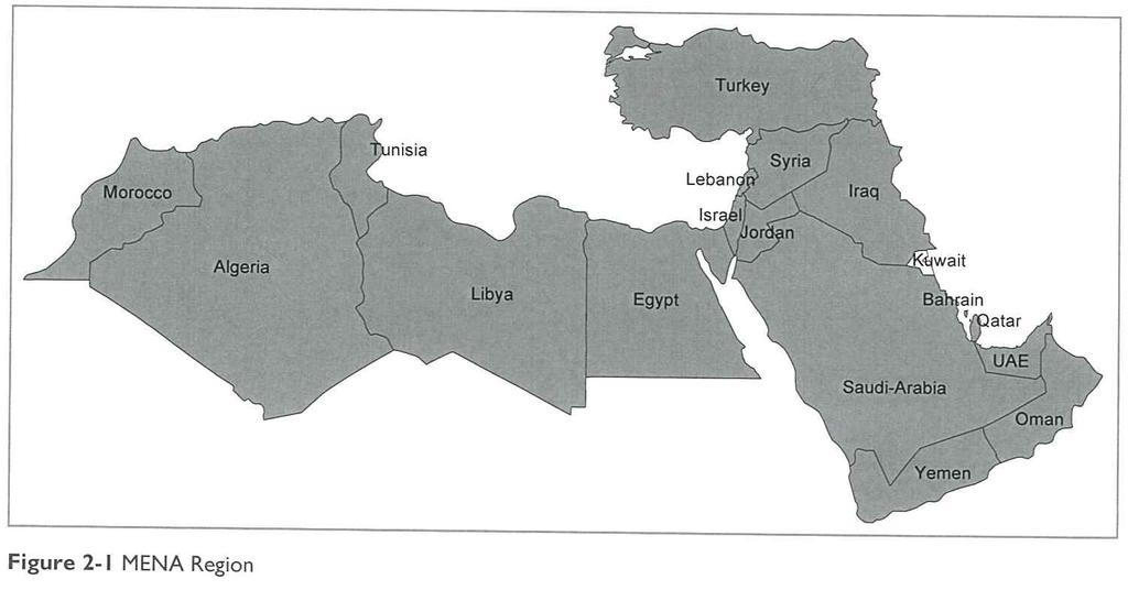 중동 중동지역의원자력 - 신규건설보고서 2012 중동지역의민수용 ( 民需用 ) 원자력에너지 1.1. 원자력에너지추진배경 - 석유부국에서왜원자력인가? 비록현재는중동-북아프리카 (MENA) 지역 ( 그림 2-1) 에서운영중인원전이하나도없지만이곳은 1950년대부터일부국가에서민간용원자력에너지에흥미를보인역사를가지고있다.