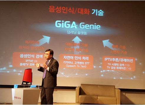 KT는기가지니 (GiGA Genie) 에셋톱박스기능을추가했다. 국내유선통신 1위사업자로서의강점을최대한활용한다는계획이다.