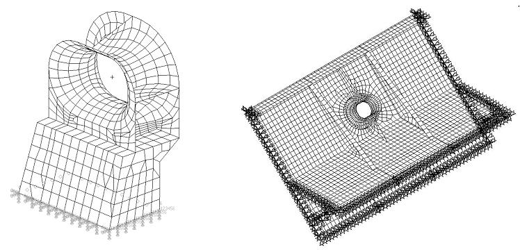 9에변위경계조건을나타내었다. Fig. 9의표시부를 6 자유도 (Degree Of Freedom, DOF) 에해당하는 X, Y, Z 좌표의변위 Dx, Dy, Dz 와회전 Rx, Ry, Rz 에대하여고정하였다. Figs. 9(a) ~ (b) 에각타입별클로즈드초크가단독으로사용되었을때의변위경계조건을나타내었고, Figs.