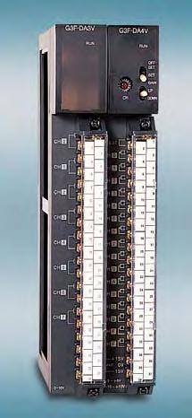 항목 G3F-DA4V G3F-DA3V 적용 CPU 디지털입력 아날로그출력 최대분해능 정밀도최대변환속도절대최대출력아날로그출력점수오프셋 / 게인절연방식외부공급전원내부소비전류 -10~10V 전압출력범위일때 설정예오프셋게인