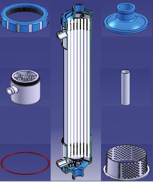 중공사 소재 (Hollow Fiber Microfiltration Membrane) 내 외측 비대칭형 구조의 다공성 멤브레인 모듈별 Flux 균일성 및 공정 안정성 향상 LG 중공사막은 Fiber의 내측에서 외측으로 기공이 점진적으로 감소하는 비대칭형 구조를 가지며 분리막 형성층이 균일하고 두껍게 형성되어 고투수성 및 우수한 탁질 제거율을 제공합니다.