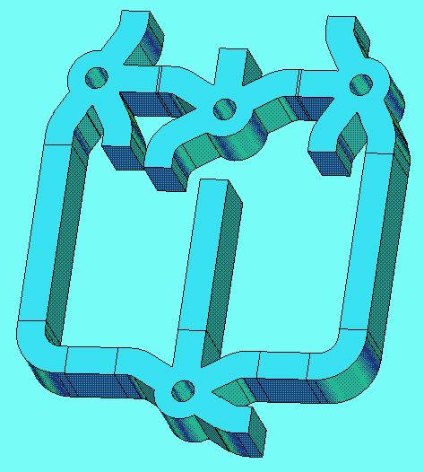 C. Combining Four Ring Hybrid ring Couplers The proposed monopulse comparator is composed of four ring hybrid ring couplers.