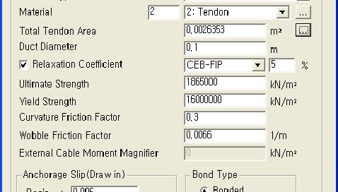 2mm 를선택하고 Number of Strands 입력란에 19 를입력하여정의할수도있다. ) 6. Duct Diameter 입력란에 0.1 입력 7.