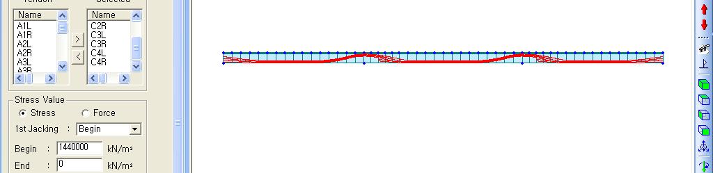 05. 시공단계하중입력 Tendon Prestress