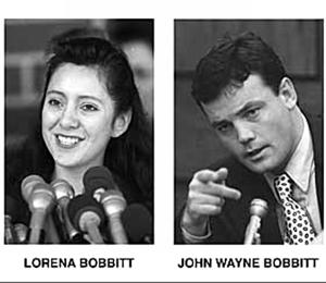 John and Lorena Bobbitt Case (1993) 부부인존바빗과로레나바빗이집에서파티후만취상태에서부인을강간