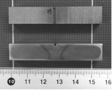 4 샤르피실험 ASTM 시험규격 12) 에따라가공된시편을이용하여 본연구에서용접잔류응력은 X-방향 ( 용접방향과수직 ) 과 Y-방향 ( 용접방향 ) 으로각라인을따라 9개위치에서측정한다. 라인에대한설명은 Fig. 3에상세히표시되어있다. 여기서측정된잔류응력은용접및냉각을거친강판의표면에서측정한잔류응력이다. 즉초기잔류응력을의미한다.