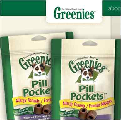 Chickenmeal,poultryfat(preservedwit hmixedtocopherols), driedchicken 등 Greenies 100