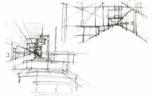 건축드로잉의목적 Concept Drawing - 아이디어의전개와표현을위한드로잉 - 스케일과도법으로부터비교적자유로움 -
