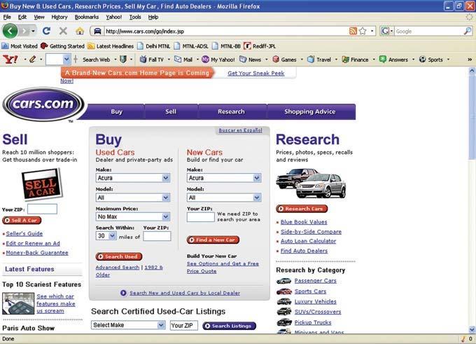 Cars.com 의정보기술인프라가급속한사업의성장을가져온다.
